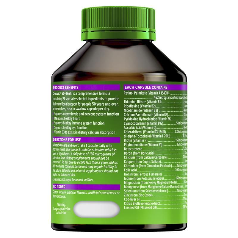 Cenovis Once Daily 50+ Multi Vitamin & Khoáng chất 100 Viên nang