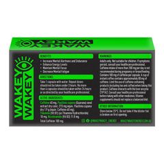 Viên nang lỏng năng lượng caffeine Wakey Wakey Caffeine 20 gói