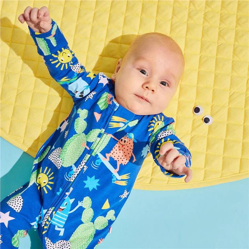 Bambi Mini Co. Wrigglesuit 3-6 tháng Beaucoup Blue
