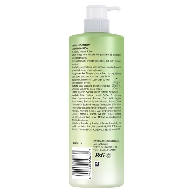 Dầu gội Pantene Pro V Blends Micellar Aloe 530ml