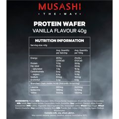 Bánh xốp protein Musashi hương vani 40g