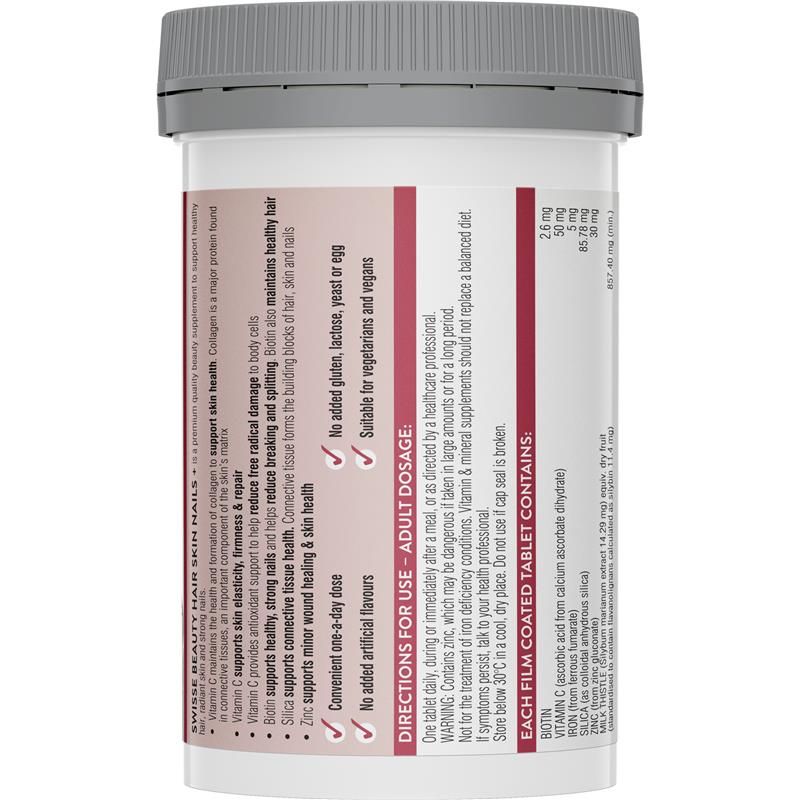 Swisse Ultiboost Hair Skin Nails+ 100 Viên