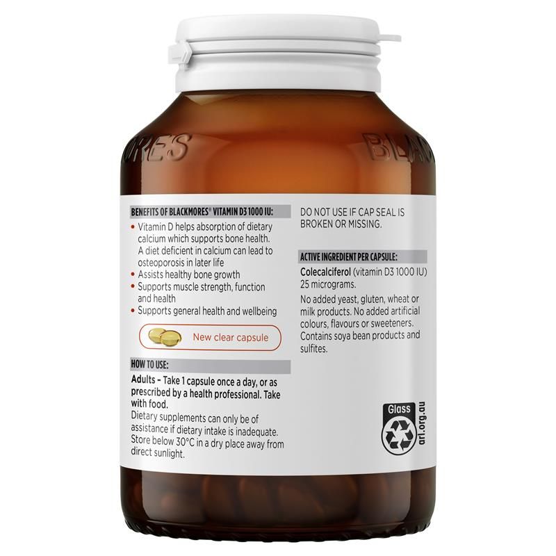 Blackmores Vitamin D3 1000IU 300 Viên