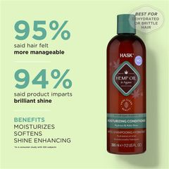 Dầu xả dưỡng ẩm Hask Hemp Oil 355ml Chỉ bán trực tuyến
