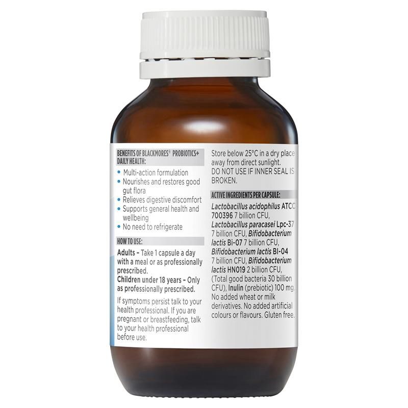 Blackmores Probiotics+ Daily Health Gut Health Vitamin 90 Viên