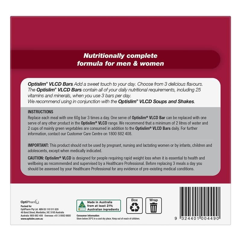 Thanh VLCD Optislim Loại 60g 15 Gói