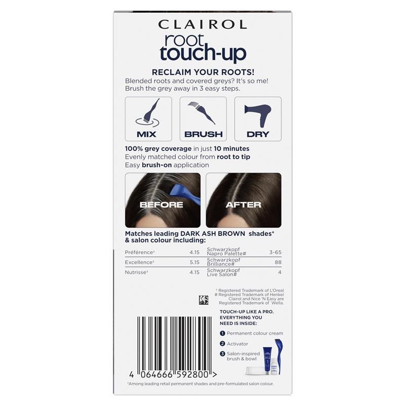 Thuốc nhuộm tóc vĩnh viễn Clairol Root Touch Up 4A Dark Ash Brown