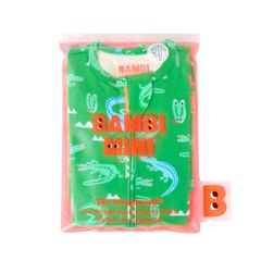 Bambi Mini Co. Wrigglesuit Boys Green Crocodile Rock 0 Sơ sinh
