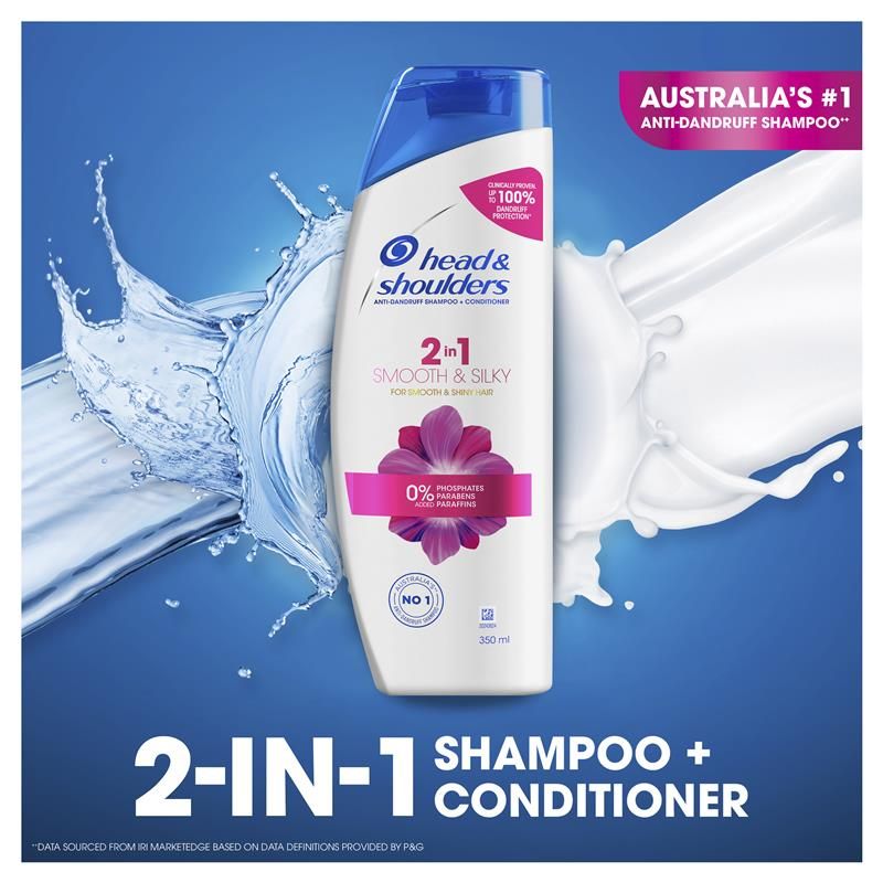 Dầu gội + dầu xả Head & Shoulders Smooth & Silky 2in1 350ml
