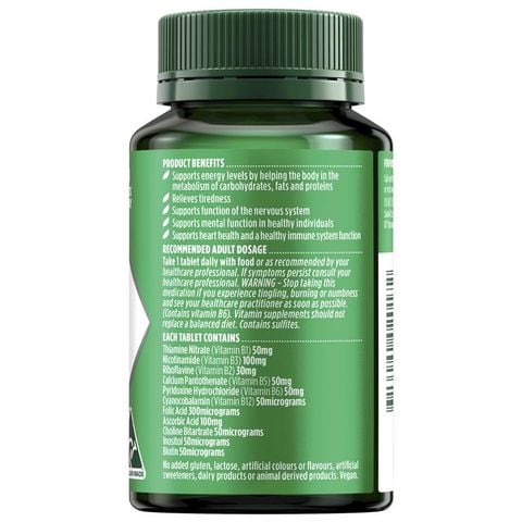 Nature's Own Super Vitamin B Complex với Biotin, B3, B6 & B12 cung cấp năng lượng 150 viên