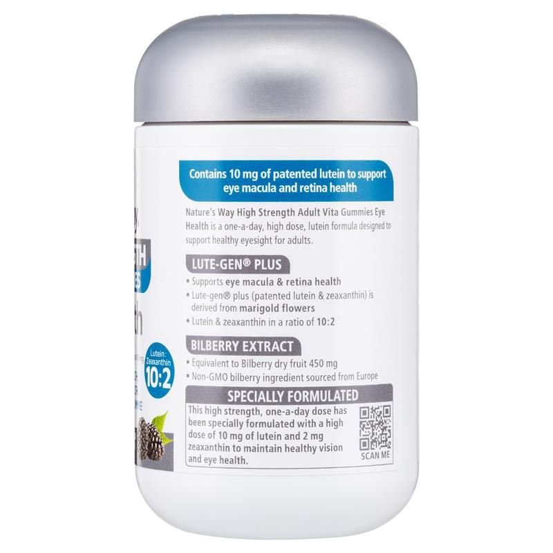 Kẹo dẻo Nature's Way Adult Vita Gummies bổ mắt hiệu quả cao 60 viên