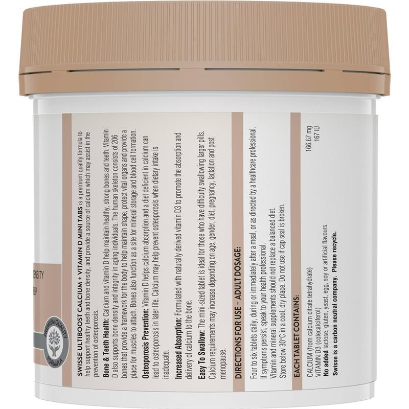 Swisse Calcium + Vitamin D 300 viên nén nhỏ