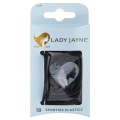 Dây thun Lady Jayne Super Hold, Mỏng, Đen, Gói 18