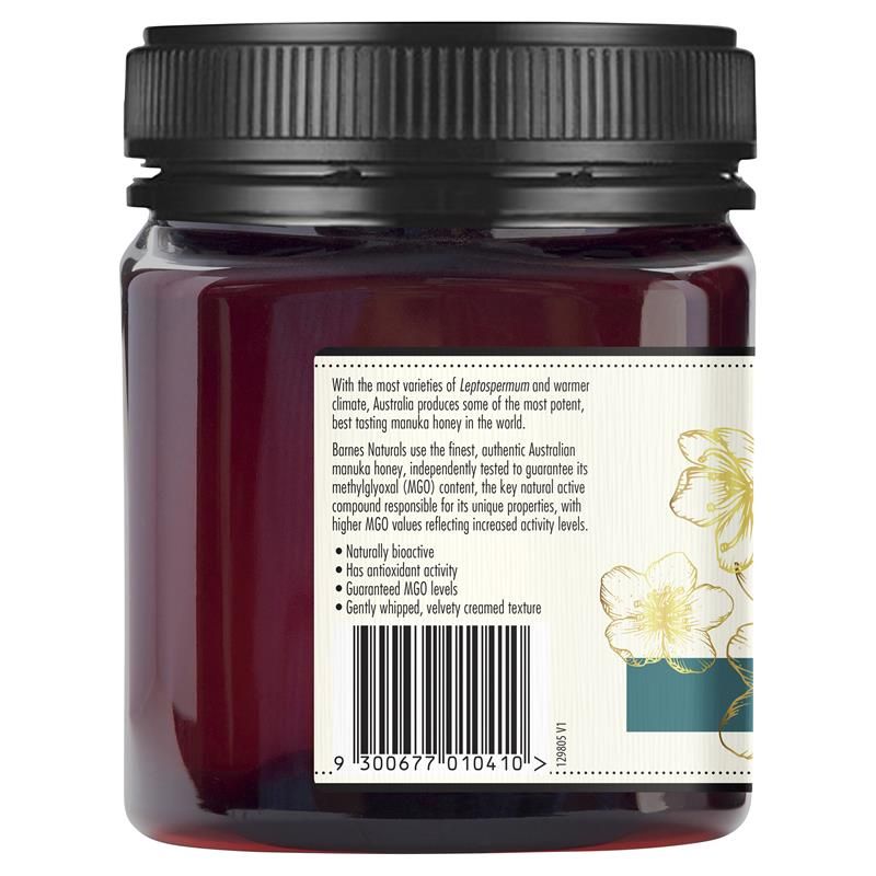 Mật ong Manuka Úc Barnes Naturals 1kg MGO 300+