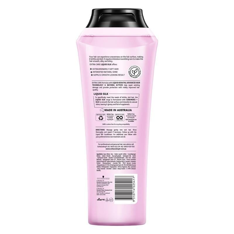 Dầu gội dạng lỏng Schwarzkopf Extra Care Liquid Silk 400ml