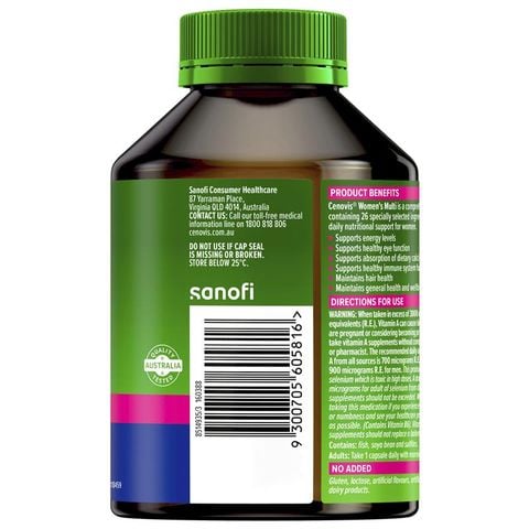 Vitamin tổng hợp tăng cường năng lượng cho phụ nữ Cenovis - Multi Vitamin 100 viên