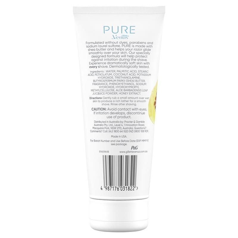 Kem cạo râu Gillette Venus Pure hương mật ong Manuka & vani 174g