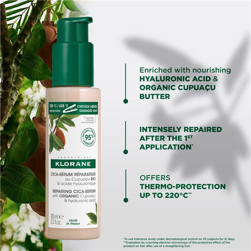 Huyết thanh phục hồi Klorane với Cupuacu hữu cơ 100ml