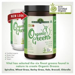 Bột rau xanh hữu cơ Vital 200g Kích thước độc quyền