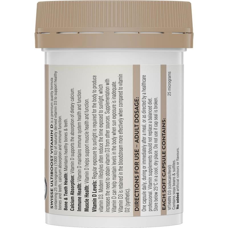 Swisse Vitamin D 60 Viên
