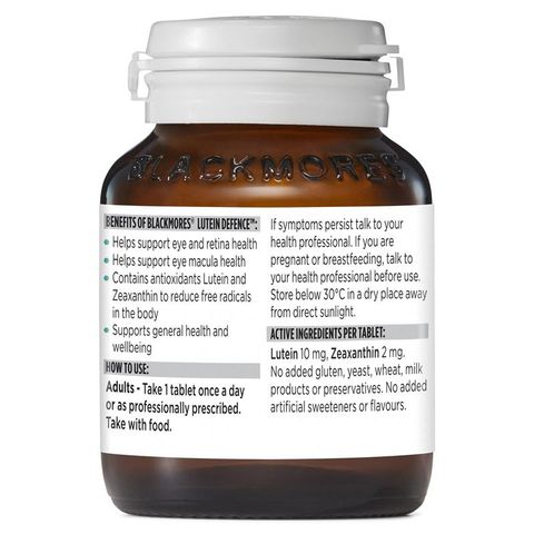 Blackmores Lutein Defense Chăm Sóc Mắt Vitamin 60 Viên
