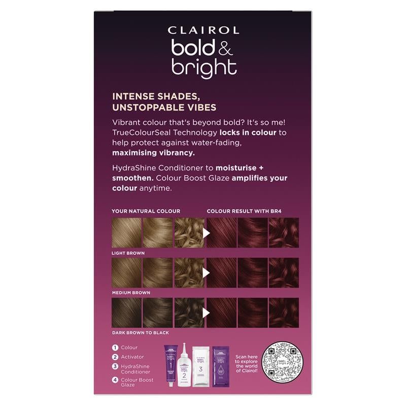 Thuốc nhuộm tóc vĩnh viễn Clairol Bold & Bright BR4 Fruits of Forest