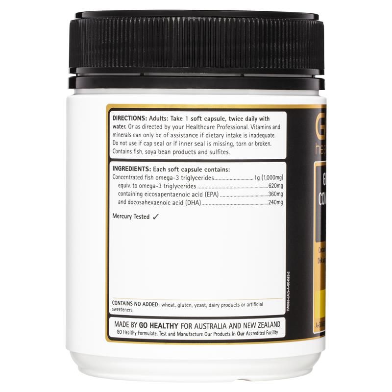 GO Healthy Fish Oil 2000 Compact Odourless 230 Viên nang mềm