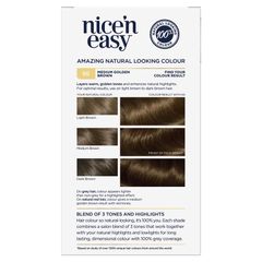 Thuốc nhuộm tóc vĩnh viễn Clairol Nice N Easy 5G Medium Golden Brown