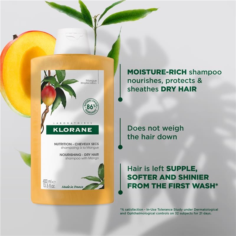 Dầu gội Klorane với bơ xoài 400ml