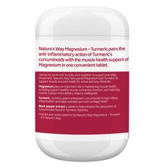 Nature's Way Magnesium + Turmeric 150 Viên Công Thức Mới
