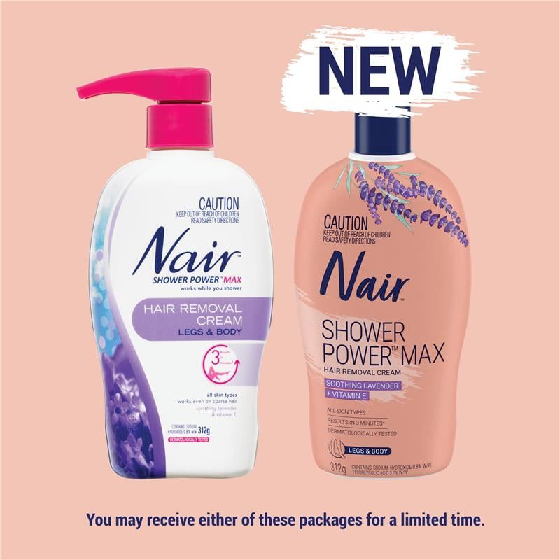 Kem Tẩy Lông Nair Shower Power Max 312g