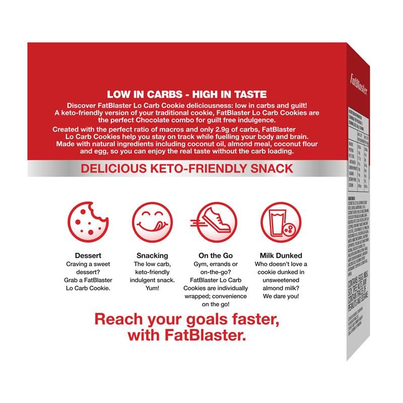 Bánh quy caramel Fatblaster Keto của Naturopathica 6 x 30g