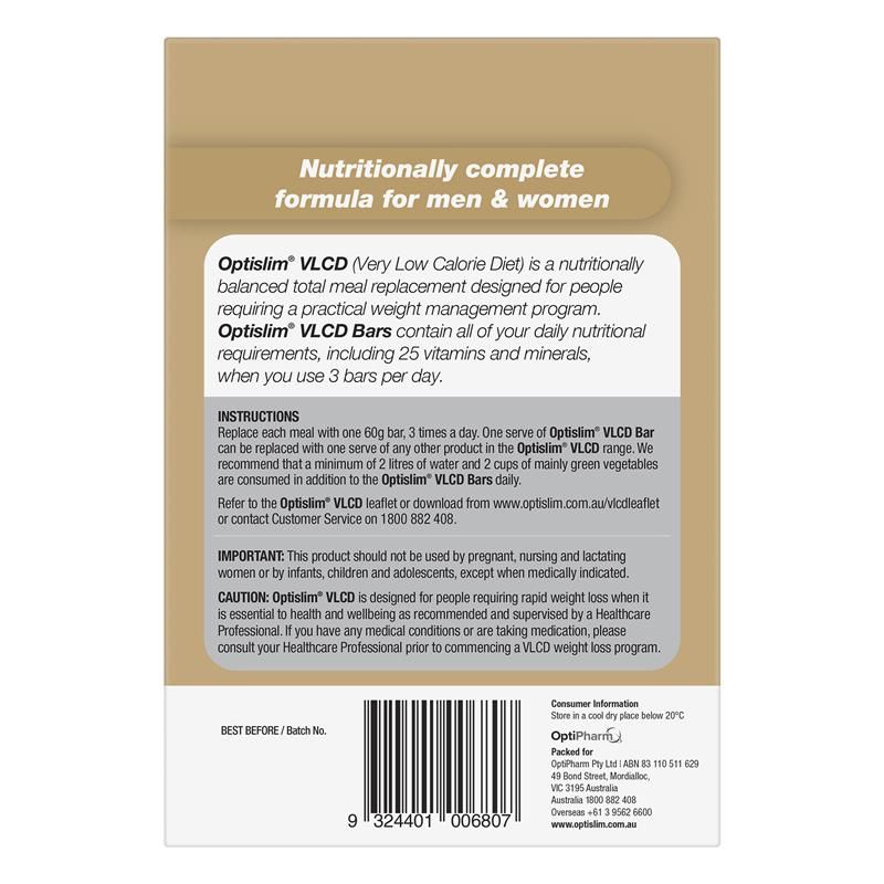 Optislim VLCD Bar Cappuccino Crunch 5 Gói