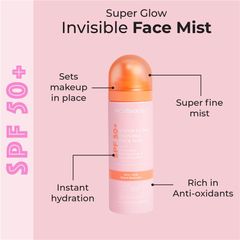 Xịt khoáng McoBeauty Super Glow Invisible Face Mist SPF50+