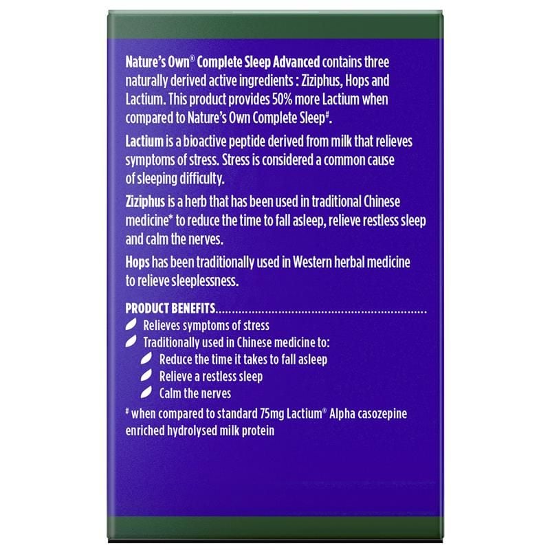 Nature's Own Complete Sleep Advanced 30 viên