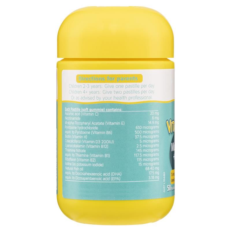 Kẹo dẻo Nature's Way Kids Smart Vita Gummies Multi + Omega 50 dạng viên