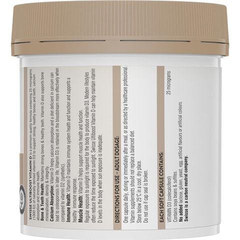 Swisse Ultiboost Vitamin D 400 Viên