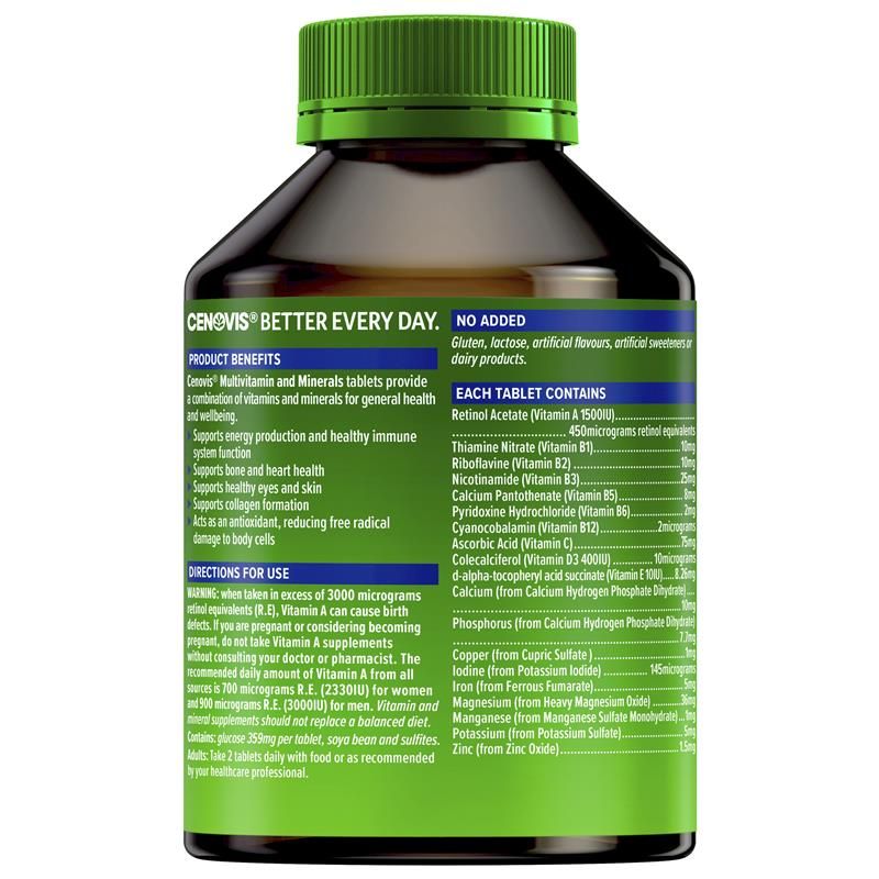 Cenovis Multivitamin và Khoáng chất 200 Viên