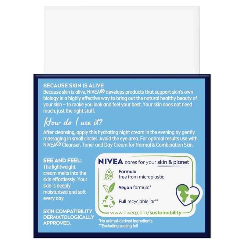 Kem dưỡng ẩm ban đêm NIVEA Daily Essentials Hydrating Face Moisturiser 50ml