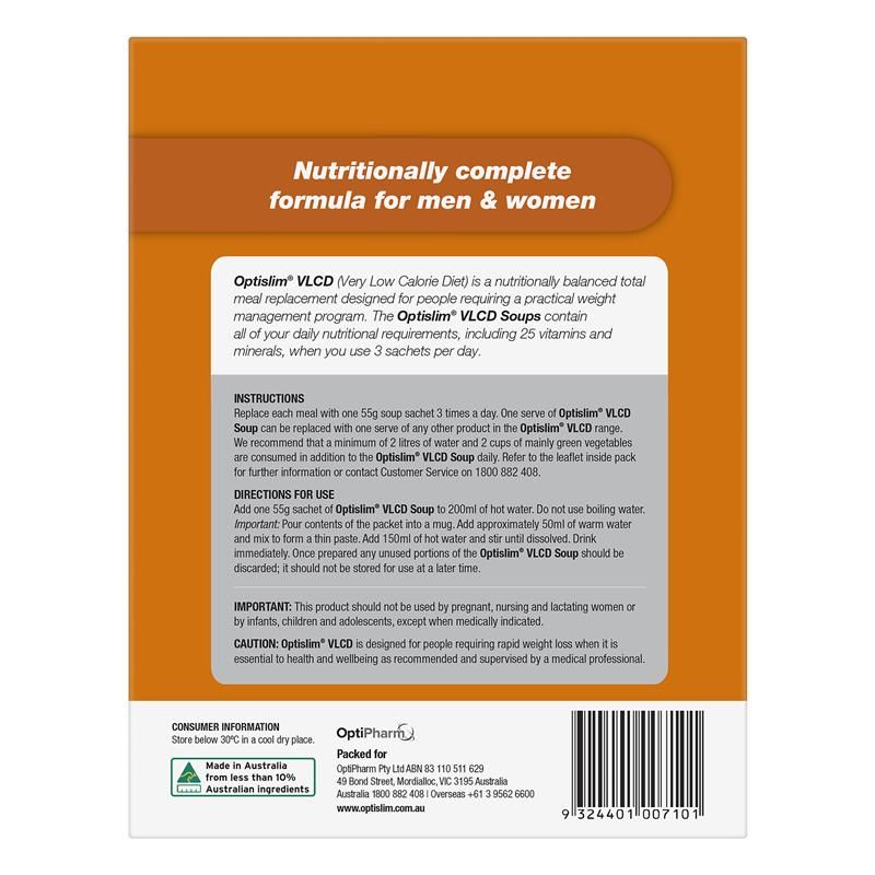 Súp bí ngô OptiSlim VLCD 7 x 55g