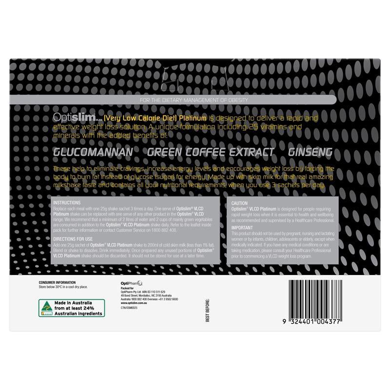 Optislim VLCD Platinum Banana Shake 21x25g Gói