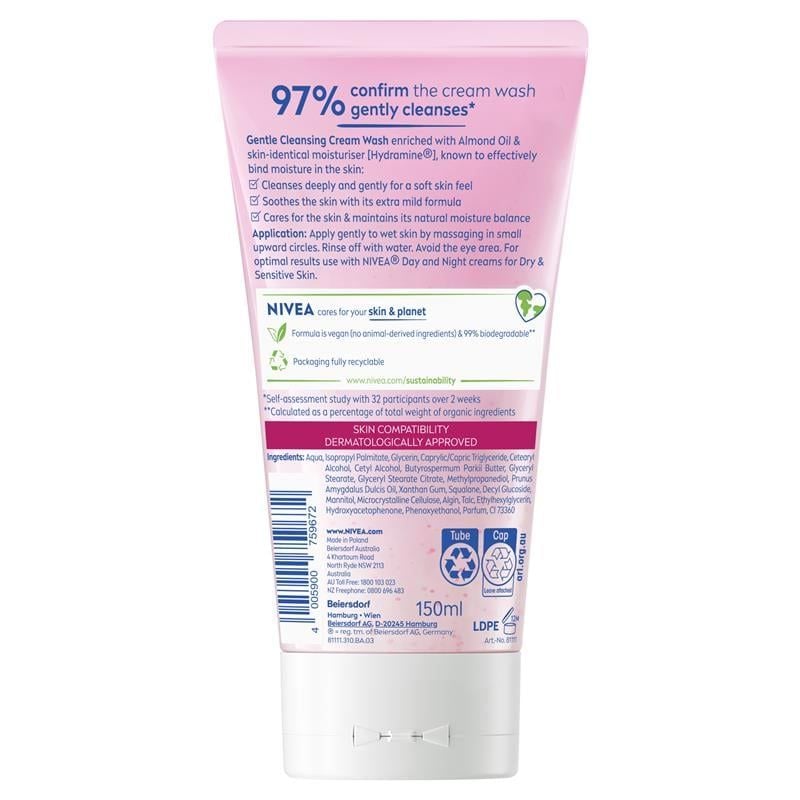 Sữa rửa mặt dịu nhẹ NIVEA Daily Essentials 150ml
