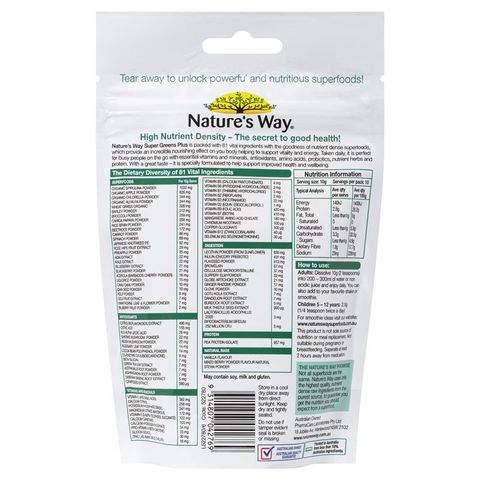 Nature's Way SuperFoods Greens Plus 100g