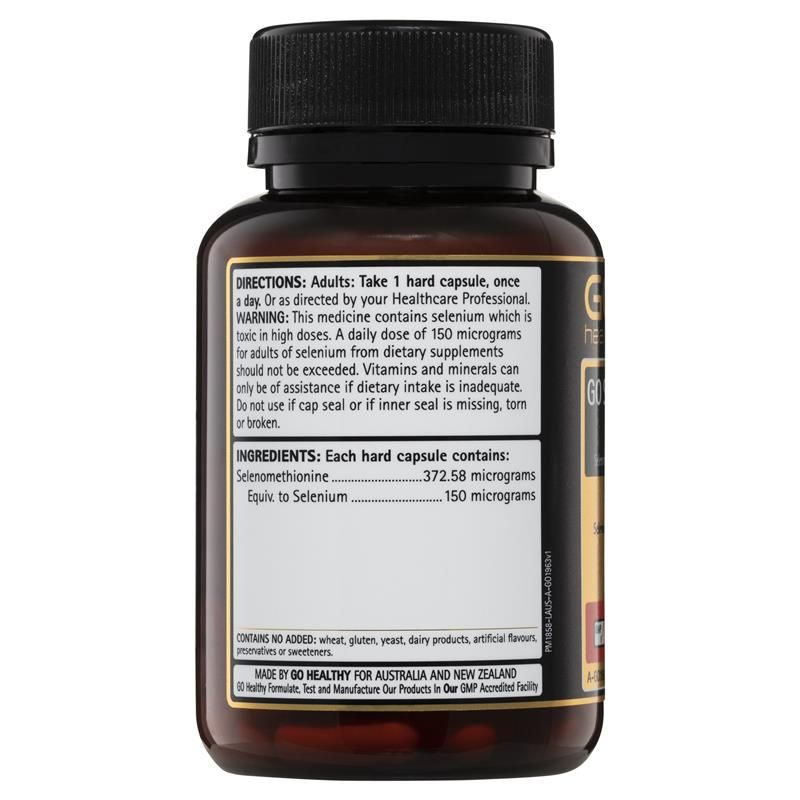 GO Healthy Selenium 150mcg 1-A-Day 60 Viên nang thực vật