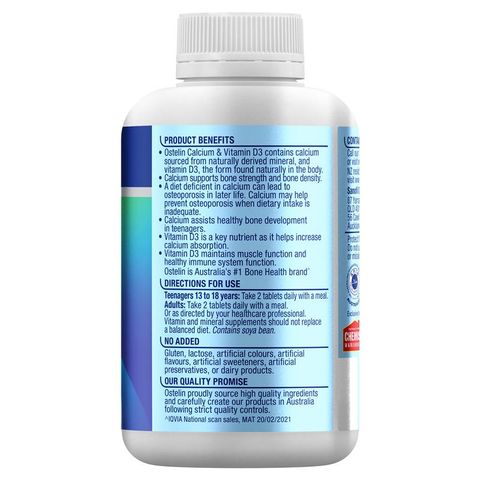 Ostelin Canxi & Vitamin D - D3 cho xương chắc khỏe + Hỗ trợ miễn dịch - 300 Viên Kích Thước Độc Quyền