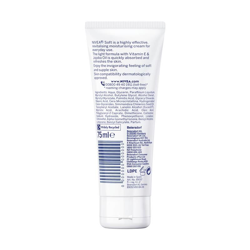 Kem dưỡng ẩm NIVEA Soft cho mặt, cơ thể, tay 75ml