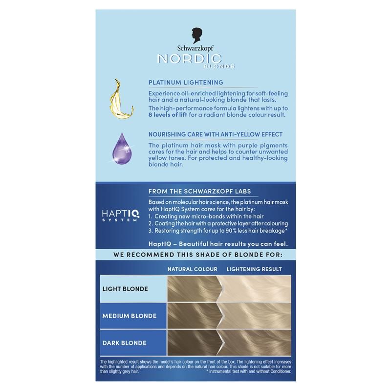 Schwarzkopf Nordic Blonde L101 Bạc Vàng