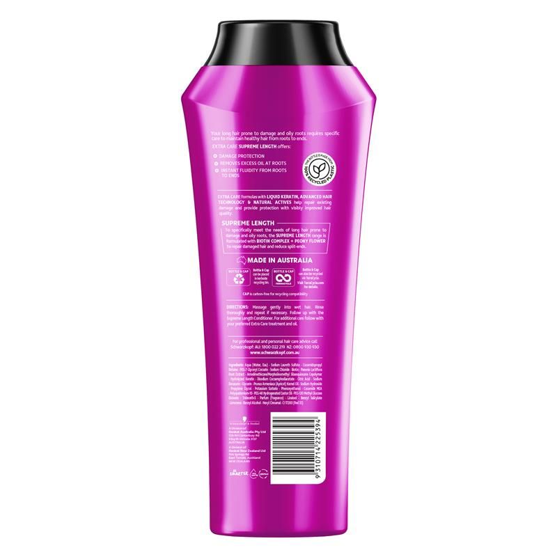 Dầu gội Schwarzkopf Extra Care Supreme Length 400ml