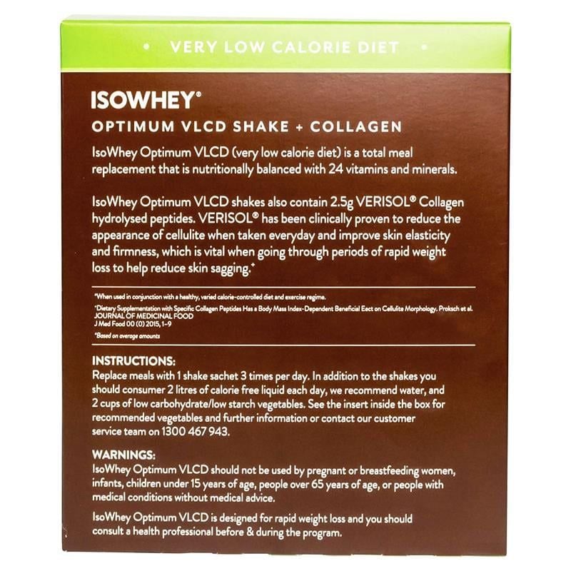 IsoWhey Optimum VLCD Shake + Collagen Chocolate Fudge 18 x 55g