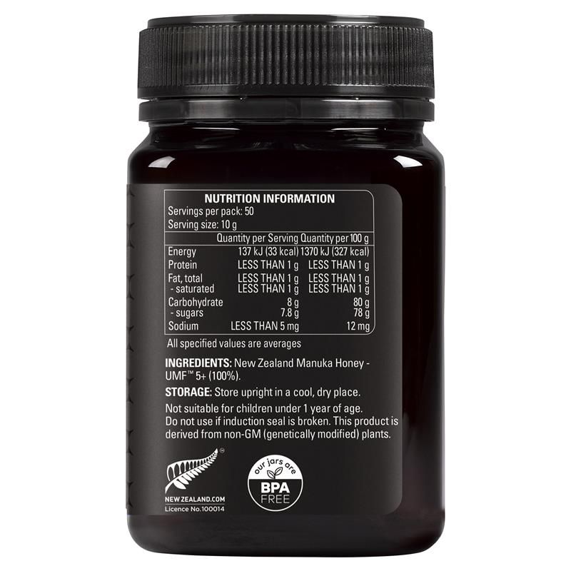 Mật ong Manuka Comvita UMF 5+ 500g (Không có sẵn ở WA)
